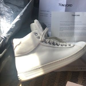 Tom Ford velvet high top sneaker